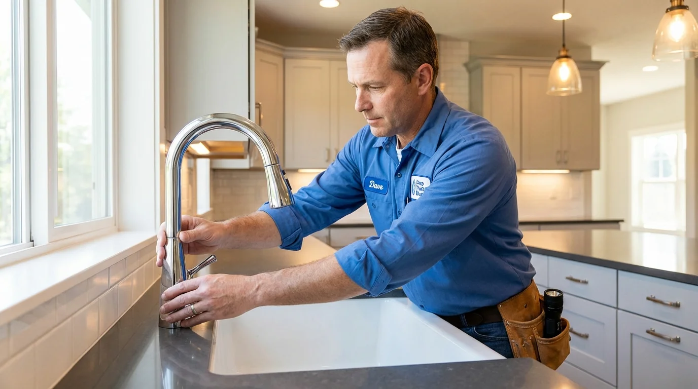Kitchen faucet installation by Johns Plumbing LLC in Egg Harbor City