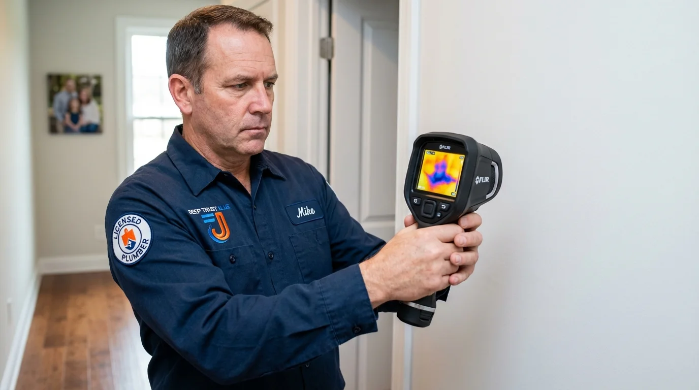Thermal imaging leak detection by Johns Plumbing LLC in Egg Harbor City